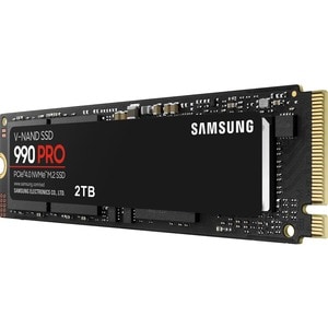 SSD Interne Samsung 990 PRO 2To - MZ-V9P4T0BW - M.2 - PCIe 4.0 - vitesse de lecture jusqu'à 7450 Mo/s - gestion thermique 