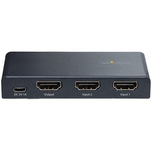 StarTech.com 2-Port 8K HDMI Switch, HDMI 2.1 Switcher 4K 120Hz/8K 60Hz UHD, HDR10+, HDMI Switch 2 In 1 Out, Auto/Manual So