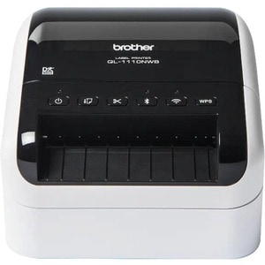 Brother QL-1110NWB Desktop Direct Thermal Printer - Monochrome - Label Print - Fast Ethernet - USB - USB Host - Bluetooth 