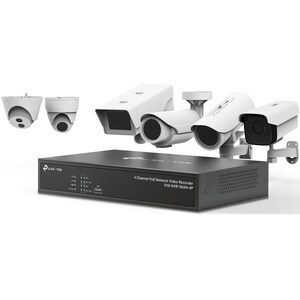 TP-Link VIGI 4 Kanäle Kabel Videoüberwachungsstation 10 TB HDD - Netzwerk-Videorekorder - HDMI - 4K Aufnahme