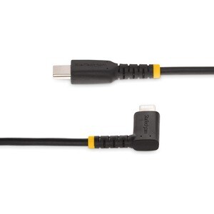 1 m Robustes USB-C auf Lightning Kabel, USB 2.0 zu Lightning Winkelstecker, Apple Mfi zertifiziertes iPhone Lightning Kabe