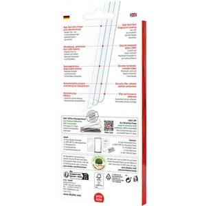 Displex Real Glass 10H Tempered Glass, Silicone Screen Protector - For LCD Smartphone - Scratch Resistant, Impact Resistan