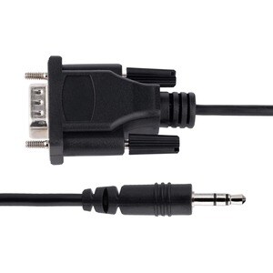 StarTech.com 3ft (1m) DB9 to 3.5mm Serial Cable for Serial Device Configuration, RS232 DB9 Male to 3.5mm for Calibrating v