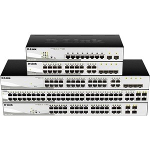 D-Link DGS-1210 DGS-1210-08P 8 Ports Manageable Ethernet Switch - Gigabit Ethernet - 10/100/1000Base-T, 1000Base-X - 2 Lay