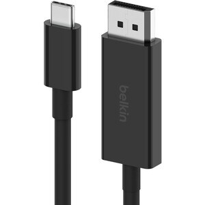 Belkin USB-C to DisplayPort 1.4 Cable - 2 m DisplayPort/USB-C Data Transfer Cable for Chromebook, MacBook, iPad Pro, Proje