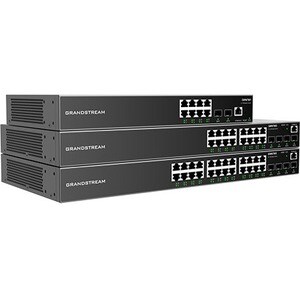 Grandstream Enterprise Layer 2+ Managed Network Switch - 24 Ports - Manageable - Gigabit Ethernet - 1000Base-T, 1000Base-X