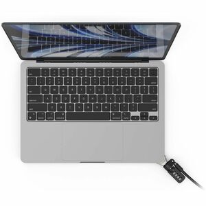 Ledge Adapter for MacBook Air 13-inch (M2/M3/M4/M5) (Corner Lock) with Combination Lock Silver - Ledge Adapter for MacBook