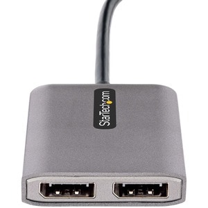 StarTech.com USB-C to Dual DisplayPort 1.4 Adapter, USB Type-C Multi-Monitor MST Hub, Dual 5K 60Hz DP Display Extender / S