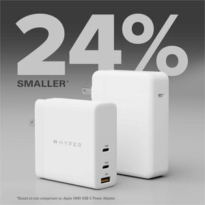 Targus HyperJuice HJG140WW 140 W AC Adapter - Universal Adapter - 1.0 USB - 2.0 USB Type-C - For MacBook, MacBook Pro, iPh