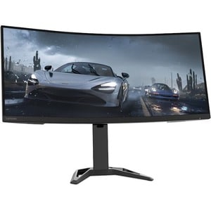 Lenovo G34w-30 34" Class UW-QHD Curved Screen LCD Monitor - 21:9 - Raven Black - 86.4 cm (34") Viewable - Vertical Alignme