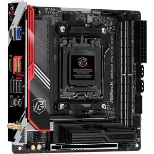 ASRock B650E PG-ITX WIFI Gaming Desktop Motherboard - AMD B650 Chipset - Socket AM5 - Mini ITX - Ryzen 7 Processor Support