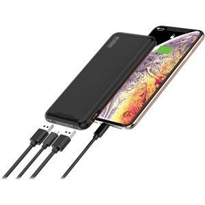 Urban Factory JUICEE Power Bank - Lithium Ion (Li-Ion) - 10000 mAh - 3 A - 5 V DC Output - 4 x USB