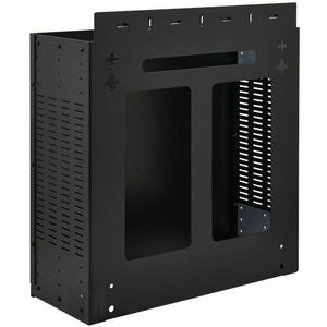 Eaton Tripp Lite Series SmartRack 4U Low-Profile Vertical-Mount Vented Wall-Mount Mini Rack Enclosure, Black - For LAN Swi