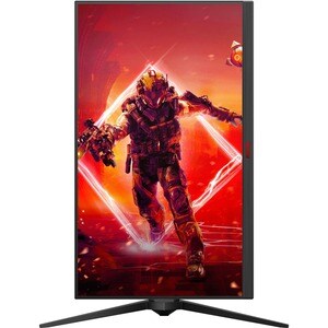 AOC AGON AG275QZN 27" Class WQHD Monitor LCD para gaming - 16:9 - Preto, Vermelho - 68.6 cm (27") Viewable - Alinhamento v