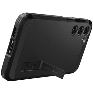 Spigen Tough Armor Case for Samsung Galaxy S23 Smartphone - Black - Drop Resistant - Thermoplastic Polyurethane (TPU), Pol