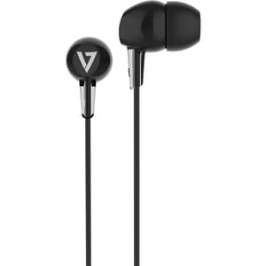 V7 HA200 Kabel Ohrhörer Design - Binaural - Stereo Kopfhörer - Schwarz - 8 Hz - 22 kHz Frequenzgang - In-Ear - 32 Ohm Impe