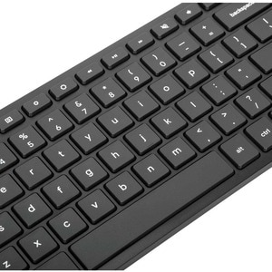 Targus Works With Chromebook Midsize Bluetooth Antimicrobial Keyboard - Wireless Connectivity - Bluetooth - 5.2 - ChromeOS