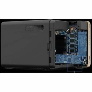QNAP Turbo NAS TS-464-8G 4 x Gesamtzahl Einschübe SAN/NAS-Speichersystem - 4 GB Größe Flash-Speicher - Intel Celeron N5095