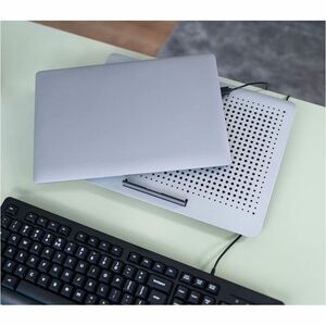 Trust Exto Kühlständer - Biszu 40,6 cm (16 Zoll) Bildschirmgröße Notebook Unterstützung - Grau - 1 Lüfter - 650 U/min - 24