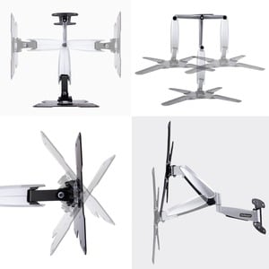 StarTech.com VESA TV Wall Mount, Adjustable Full Motion TV Wall Mount For 23"-55" Displays, Extendable/Tilting/Swivel TV W