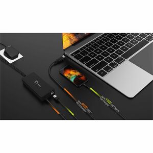 j5create Super Charger JUP2290C-FN 100 W Adaptador de CA - 1 Pack - Adaptador universal - para Chromebook, MacBook, iPhone