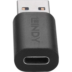 LINDY Datentransferadapter - Nickel Anschluss - Golden Kontakt - Schwarz