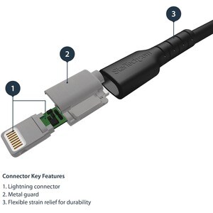 StarTech.com 1.01m Lightning/USB Cable de transferencia de datos - 1 Solamente - Cable for Smartphone, iPad, iPhone, AirPo