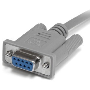 StarTech.com Serial Null modem cable - DB-9 (F) - DB-9 (F) - 10 ft - Cable for PC, Modem, Printer - First End: 1 x 9-pin D