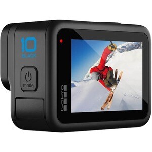 GoPro HERO10 Professional Digital Camcorder - LCD Touchscreen - 1/2.3" CMOS - High Dynamic Range (HDR) - 5.3K - Black - 16