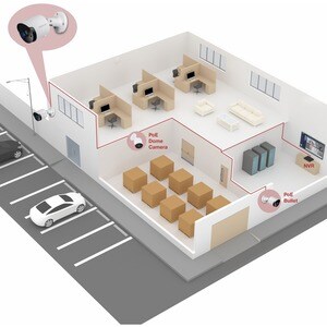 Trendnet TV-IP1514PI. Typ: IP-Sicherheitskamera, Unterstützte Positionierung: Innen & Außen, Übertragungstechnik: Kabelgeb