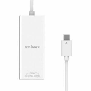 Adattatore Gigabit Ethernet per PC - Edimax EU-4306C - 10Base-T, 100Base-TX, 1000Base-T - USB 3.2 (Gen 1) Tipo C - 1000 Mb