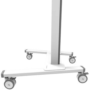 Neomounts Display Cart - 110 kg Capacity - 4 Casters - Steel - 1019 mm Width x 831 mm Depth x 2127 mm Height - White