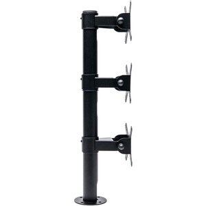 Star Micronics mUNITE TRI MOUNT BLK Mounting Pole for Tablet - Black - 3 Display(s) Supported - 55.9 cm (22") Screen Suppo