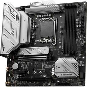MSI MAG B760M MORTAR WIFI DDR4 Gaming-Desktop-Motherboard - Intel B760 Chipsatz - Sockel LGA-1700 - Micro ATX - Core, Pent