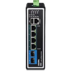 Commutateur Ethernet TRENDnet TI-BG62i 6 Ports Gérable - Gigabit Ethernet - 1000Base-T, 1000Base-FX - Conforme aux normes 