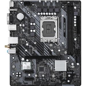 ASRock H610M/ac Desktop Motherboard - Intel H610 Chipset - Socket LGA-1700 - Micro ATX - 64 GB DDR4 SDRAM Maximum RAM - DD