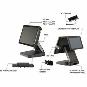 Toshiba POS Terminal - (Intel Core i5 i5-1145G7E - 8 GB DDR4 SDRAM 128 GB M.2/PCI Express - 38.1 cm (15") LCD TouchscreenG