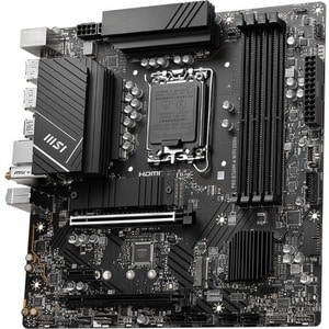 MSI Pro B760M-A WIFI DDR4 Gaming Desktop Motherboard - Intel B760 Chipset - Socket LGA-1700 - Micro ATX - Core, Pentium Go