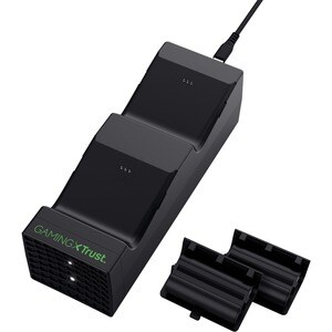 Trust GXT 250 Dock Cradle für Spielecontroller - 2 Steckplatz/-plätze - Ladefunktion - Schwarz