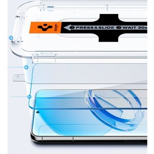 Spigen EZ FIT GLAS.tR 9H Tempered Glass Screen Protector - For LCD Smartphone - Dust Resistant, Oil Resistant, Fingerprint