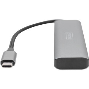 Digitus USB Hub - USB 3.1 (Gen 1) Type C - Dark Grey - 4 Total USB Port(s) - 4 USB 3.1 Port(s) - Mac, ChromeOS