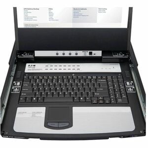 Tripp Lite series B030-DP16-17D LCD Rack Console KVM Switch - Metal - Black - TAA Compliant - 16 Computer(s) - 43.2 cm (17