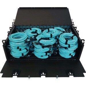 Tripp Lite by Eaton N48M-48M8L4-05Network Patch Panel - Aqua - 192 x Duplex - 3U High - 19" Wide - Rack-mountable