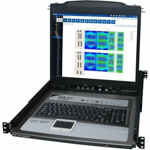 Tripp Lite series NetDirector B020-U08-19-K LCD Rack Console KVM Switch - TAA Compliant - 8 Computer(s) - 48.3 cm (19") LC