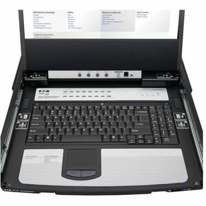 Tripp Lite series B030-DP16-17DIP LCD Rack Console KVM Switch - Metal - Black - TAA Compliant - 16 Computer(s) - 43.2 cm (