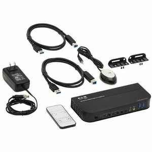Tripp Lite series KVM Switchbox - 2 Computer(s) - 1 Local User(s) - 4096 x 2160 - 6 x USB - 3 x HDMI