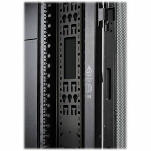 Tripp Lite series SRVRTBAR45 Cable Organizer - Black - 2 Pack Pack - Cable Strain Relief Bar - 45U Rack Height