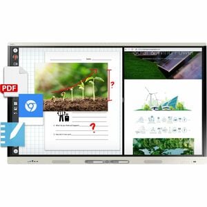 SMART Board MX065-V4 interactive display with iQ - 65" LCD - Touchscreen - 3840 x 2160 - LED - 2160p - USB - Bluetooth - A