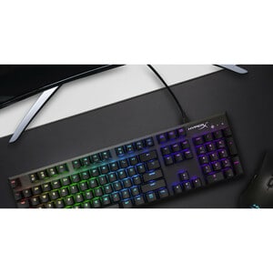 HyperX Alloy FPS RGB Keyboard - Cable Connectivity - USB 2.0 Interface - English (US) - Black - Mechanical Keyswitch - Des