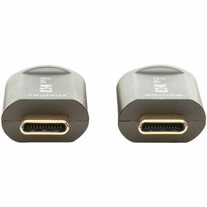 Eaton Tripp Lite Series USB-C to USB-C Plenum-Rated Fiber Active Optical Cable (AOC) - 4K 60 Hz, HDR, 4:4:4, M/M, Black, 1